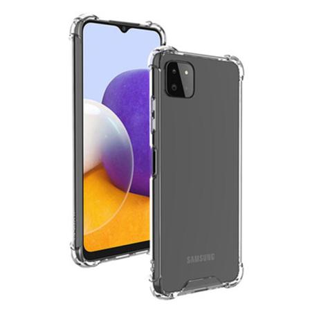 Samsung Galaxy A22 5G - Suojaava FLOVEME silikonikuori Genomskinlig