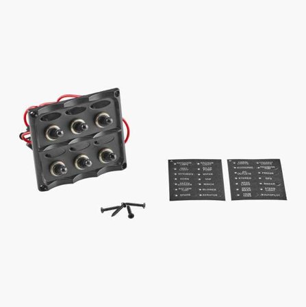 Biltema - Bryterpanel 6 brytere 12/24 V