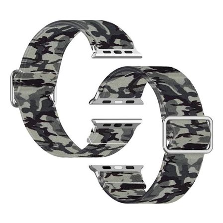 Apple Watch Series 6 / 5 40mm pattern printing watch band - Camouflage Grey