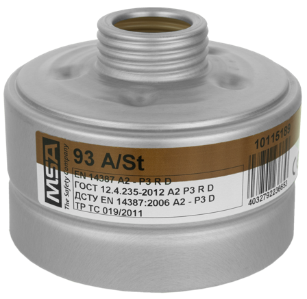 MSA 93A/P3 Kombinationsfilter för helmask, Andningsskydd
