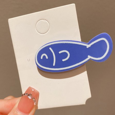 e Little Fish Bone Hairpin Girls' Bangs Clip Broken Hair Clip F