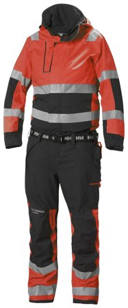Helly Hansen Workwear Alna 2.0 71695-169 Skaloverall varsel, röd, KL3 C44, Kläder