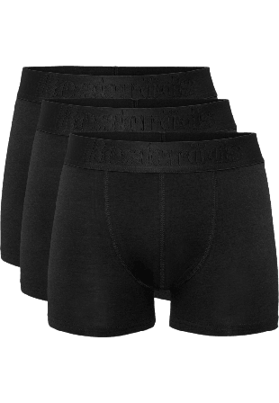 Resteröds Kalsonger "Gunnar" 3-pack | Ekologisk bomull Herr Svart XXL