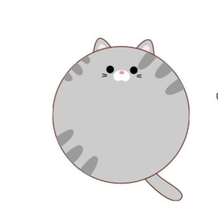 40cm Söta Djur Tecknad Katt Shiba Inu Rund Form Stol