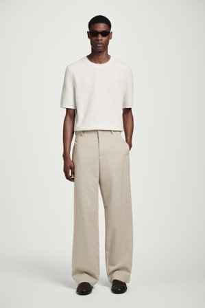 COS Männer Lockere, Elegante Hose Mit Geradem Bein in Beige