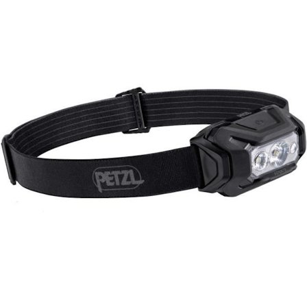 Vattentät pannlampa - PETZL - ARIA 2 - 450 lumen - 3 AAA/LR03-batterier ingår - Svart