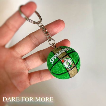 Volleyball Nøglering Vedhæng Fodbold Strandbold Basketball Nøglering Kæde