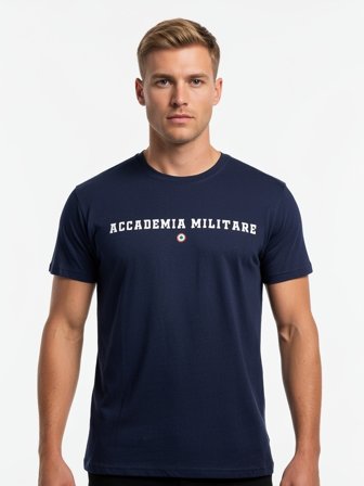 Accademia Militare T-shirt Maniche Corte Uomo Blu