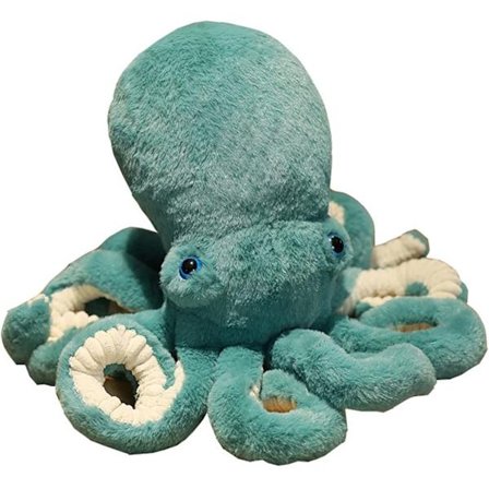 Blæksprutte pude fyldt legetøj til børn