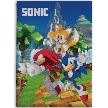 Sonic the Hedgehog Snabba Drömmar Fleecefilt 100x140 cm - Perfekt för älskare av Sonic!