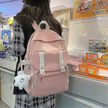 Skolesekk i japansk stil for studenter, vanntett materiale og glatt glidelås for shopping, camping og gåturer