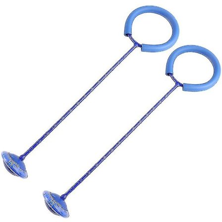 2 stk Flash Kids ettbens hoppeball Funny Luminous Fitness Danseball Leketøy Hoppeballer For Barn (blå)