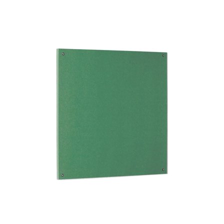 Recycled fire-retardant noticeboard, 1200x1200 mm, green
