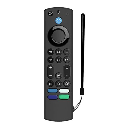 Fjernbetjening til etui-erstatning til TV-stick til Alexa Voice Remote Sleeve Fjernbetjening Silikone til etui med snor