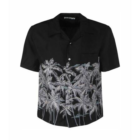 Palm Angels, Shirt Czarny, Mężczyzna, Rozmiar: M
