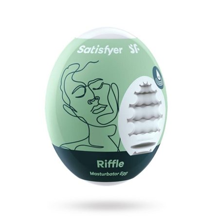 SATISFYER RIFFLE MASTURBATOR EGG - Sexleker Vuxen: Fleshlight, penisring, hylser & pumper
