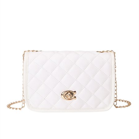 Mode Enfärgad Axelväska Dam Läder Casual Lingge Ch