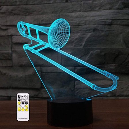 3D optisk illusion mops hund sensor nattlampa med smart till