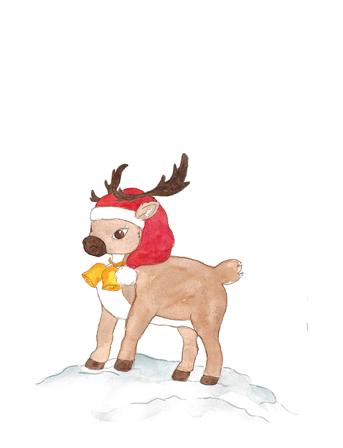 Wallstickers Rudolph Home Kids Decor Wall Stickers Animals Multi/mønstret That's Mine*Betinget Tilbud