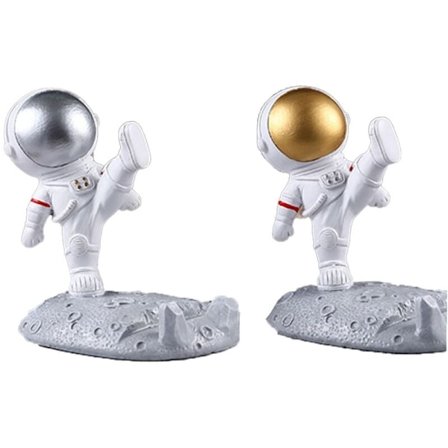 2 stk. Astronaut nattbord dekorasjon brakett holder Kreative hjemmemøbler, A