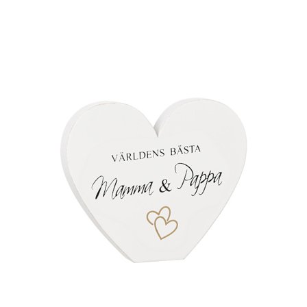 Hjärta med världens bästa mamma & pappa
