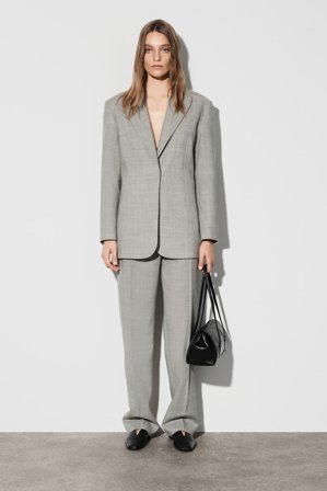 COS Women's Structured Wool Blend Blazer in Beige