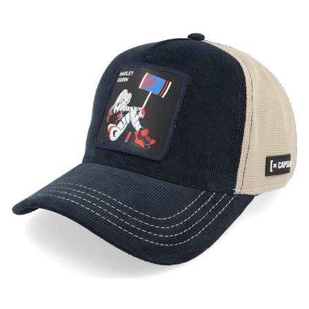 Capslab - Blau trucker Cap - Dc Comics Harley Quinn Navy/White A-frame Adjustable @ Hatstore