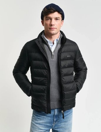 GANT Light Down Jacket - Black - XXXL