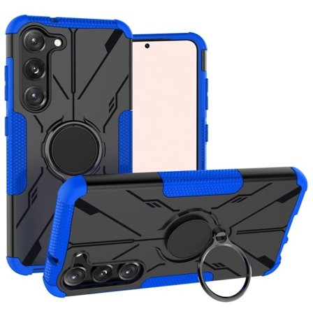 Kickstand-cover med magnetisk plade til Samsung Galaxy S23 - Blå