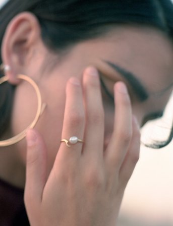 Maria Black Moonshine Ring - Gold - 56