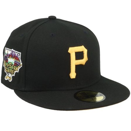New Era - MLB Svart fitted Keps - Hatstore Exclusive x Pittsburgh Pirates Poly 59FIFTY Black Fitted @ Hatstore