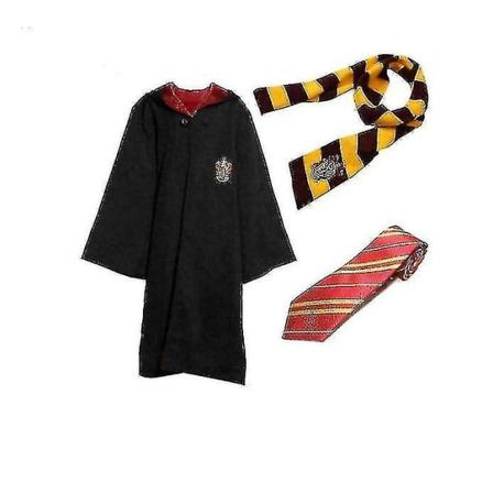 Harry Potter-kostyme Unisex Kids Robe Cloak-1 A X.v5 Red 135-145cm