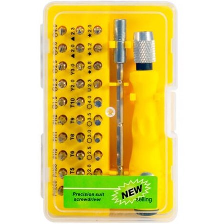 32-i-1-set med skruvmejslar av legeringstål, för bärbar dator, telefon, dator, iPhone, Samsung, klocka, glasögon, dator, Macbook, Macb