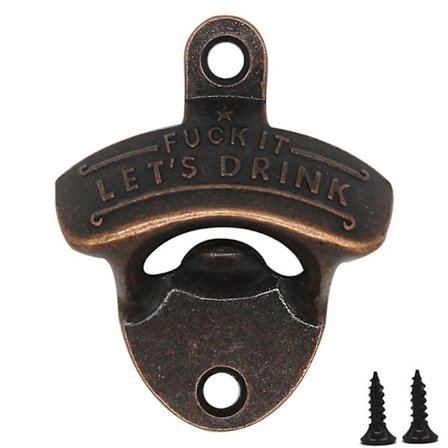 Väggmonterad Vintage Bar Café Väggdekoration Ölöppnare Med