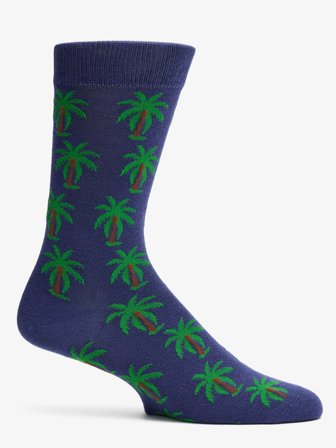John Henric Men's Socks Lanai Dark Blue Size Onesize