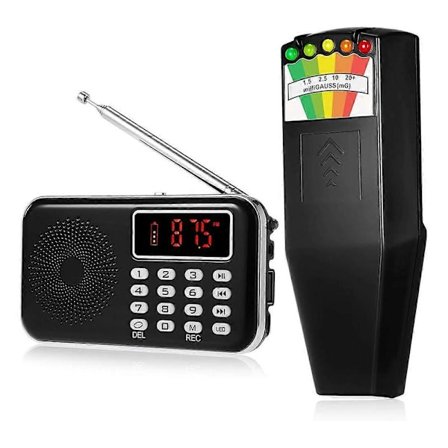2 kpl Varustepaketti Sisältää LED EMF-mittarin Magneettikentän ja Sähkömagneettisen Paranormaalin Yhdessä Laitteessa Joka Näyttää