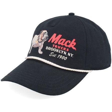American Needle - Svart adjustable Keps - Mack Truck Canvas Cappy Black A-Frame Adjustable @ Hatstore