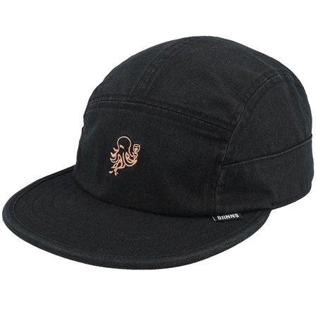 Djinns - Soft Fc Washed Twill Black 5-Panel 5panel Black Cap - @ Hatstore