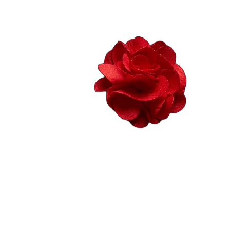 John Henric Flower Lapel Pin Kostymtillbehör Herr Röd ONESIZE