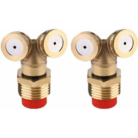 2 stycken mässingsmunstycken för dimspruta, bevattning av trädgård, jordbruksspruta