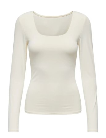 ONLY | Onlea L/S 2-Way Deep Neck Top Jrs Noos | XS