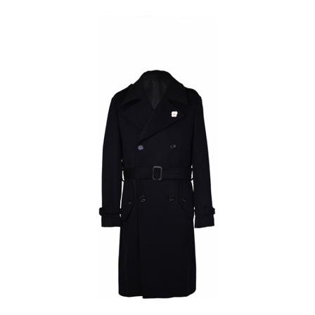 Lardini, Belted Coats Zwart, Heren, Maat:L