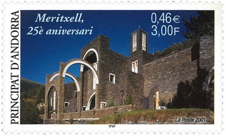 Fransk Andorra - Meritxell - Postfrisk frimærke