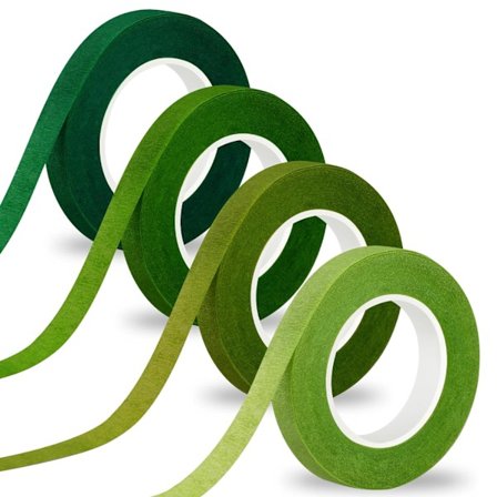 4 ruller blomstertape grøn blomstertape washi tape til kunstige blomster 1/2 tomme 30 yard plantetape blomstertape buketforsyninger til 