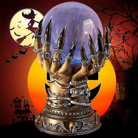 New Halloween Celestial Crystal Ball Personality Magic Deluxe Celestial Crystal Ball Magical Flashing Ball Halloween Witch Crystal Ball Halloween Deco