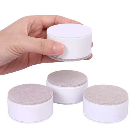 30mm Lyftmöbler Risers Kolstål Säng Risers, Diameter 60mm Självhäftande Heavy Duty Möbel Risers Lägger Till
