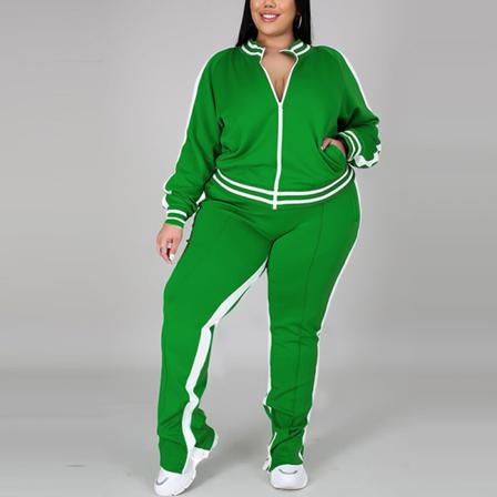 Kvinnor Långärmade Lounge Set Slim Leg Sweatsuits
