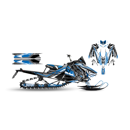 Dekalkit SweTown Skrex Blå - Polaris Axys 800 SKS 146 2018-2020