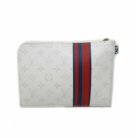 Louis Vuitton Vintage, Pre-owned White Monogram Pochette Jour Wit, Dames, Maat:ONE Size