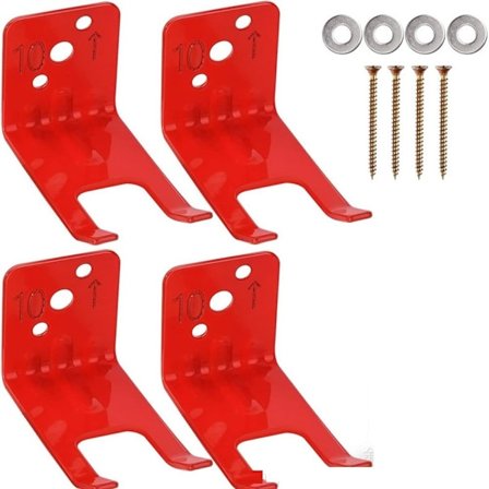 4 sett Brannslukningskrok Metallbrakett Oppheng Type
